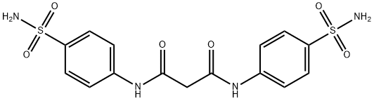 N,N''-BIS-(4-SULFAMOYL-PHENYL)-MALONAMIDE 结构式