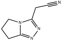 5H-Pyrrolo[2,1-c]-1,2,4-triazole-3-acetonitrile,6,7-dihydro-(9CI) 结构式