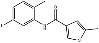 3-Thiophenecarboxamide,N-(5-fluoro-2-methylphenyl)-5-methyl-(9CI) 结构式