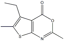 4H-Thieno[2,3-d][1,3]oxazin-4-one,5-ethyl-2,6-dimethyl-(9CI) 结构式