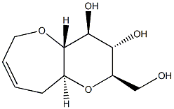 D-glycero-D-gulo-Dec-2-enitol, 1,6:5,9-dianhydro-2,3,4-trideoxy- (9CI) 结构式