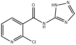 2-chloro-N-(1H-1,2,4-triazol-3-yl)nicotinamide 结构式