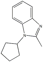 1H-Benzimidazole,1-cyclopentyl-2-methyl-(9CI) 结构式