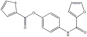 4-(2-furoylamino)phenyl 2-thiophenecarboxylate 结构式