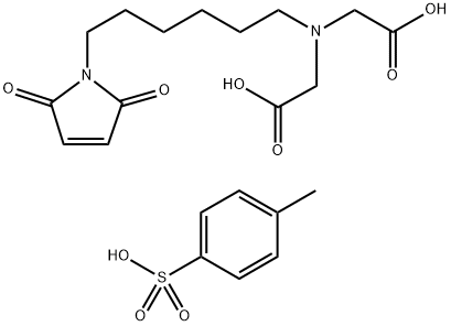 N-(carboxymethyl)-N-[6-(2,5-dihydro-2,5-dioxo-1H-pyrrol-1-yl)hexyl]-, mono(4-met 结构式