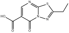 5H-1,3,4-Thiadiazolo[3,2-a]pyrimidine-6-carboxylicacid,2-ethyl-5-oxo-(9CI) 结构式