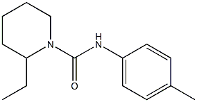 1-Piperidinecarboxamide,2-ethyl-N-(4-methylphenyl)-(9CI) 结构式