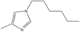 1H-Imidazole,1-hexyl-4-methyl-(9CI) 结构式