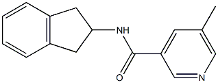 3-Pyridinecarboxamide,N-(2,3-dihydro-1H-inden-2-yl)-5-methyl-(9CI) 结构式