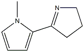 1H-Pyrrole,2-(3,4-dihydro-2H-pyrrol-5-yl)-1-methyl-(9CI) 结构式