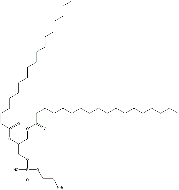 双硬脂酸[3-[[(2-氨基乙氧基)(羟基)磷酰基]氧基]丙烷-1,2-二基]酯 结构式