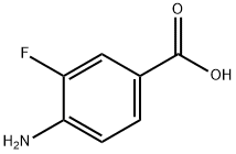 4-氨基-3-氟苯甲酸 结构式