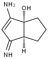 3a(1H)-Pentalenol,3-amino-4,5,6,6a-tetrahydro-1-imino-,(3aR,6aS)-rel-(9CI) 结构式