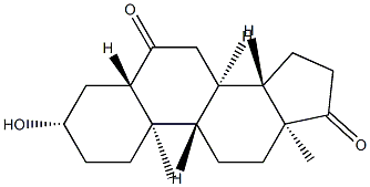 3β-Hydroxy-5α-androstane-6,17-dione 结构式