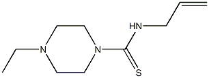 1-Piperazinecarbothioamide,4-ethyl-N-2-propenyl-(9CI) 结构式