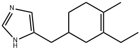 1H-Imidazole,4-[(3-ethyl-4-methyl-3-cyclohexen-1-yl)methyl]-(9CI) 结构式