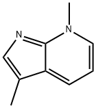 7H-Pyrrolo[2,3-b]pyridine,3,7-dimethyl-(9CI) 结构式