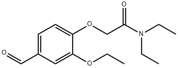 2-(2-ethoxy-4-formylphenoxy)-N,N-diethylacetamide 结构式