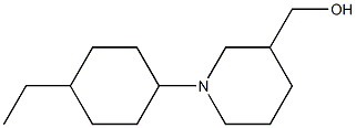 3-Piperidinemethanol,1-(4-ethylcyclohexyl)-(9CI) 结构式