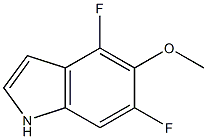 1H-Indole,4,6-difluoro-5-methoxy-(9CI) 结构式