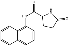 N-(萘-1-基)-5-氧代吡咯烷-2-甲酰胺 结构式