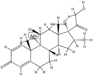 Meclorisone 结构式