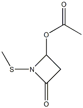 2-Azetidinone,4-(acetyloxy)-1-(methylthio)-(9CI) 结构式