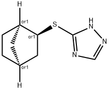 1H-1,2,4-Triazole,3-[(1R,2S,4S)-bicyclo[2.2.1]hept-2-ylthio]-,rel-(9CI) 结构式