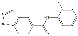 1H-Indazole-5-carboxamide,N-(2-methylphenyl)-(9CI) 结构式