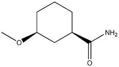 Cyclohexanecarboxamide, 3-methoxy-, (1R,3S)-rel- (9CI) 结构式