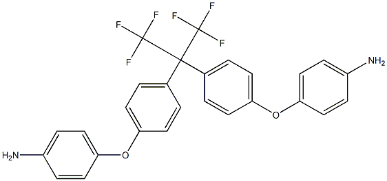 2,2-Bis[4-(4-aminophenoxyphenyl])hexafluoropropane 结构式