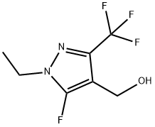 1H-Pyrazole-4-methanol,1-ethyl-5-fluoro-3-(trifluoromethyl)-(9CI) 结构式