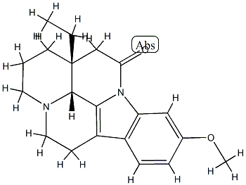 Eburnamonine, 11-methoxy- 结构式