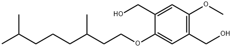2-甲氧基-5-(3`,7`-二甲基辛氧基)-1,4-双(羟甲基)苯 结构式