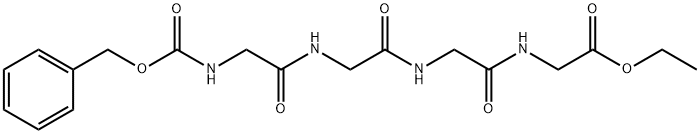 ethyl 2-[[2-[[2-[(2-phenylmethoxycarbonylaminoacetyl)amino]acetyl]amin o]acetyl]amino]acetate 结构式