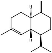 [1S,(+)]-1,2,3,4,4aβ,5,6,8aα-Octahydro-7-methyl-4-methylene-1-isopropylnaphthalene 结构式