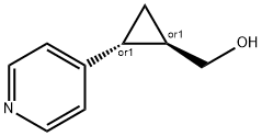 Cyclopropanemethanol, 2-(4-pyridinyl)-, (1R,2R)-rel- (9CI) 结构式