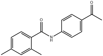 N-(4-acetylphenyl)-2,4-dimethylbenzamide 结构式