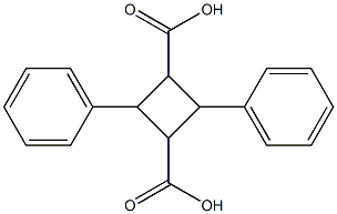 2β,4α-Diphenyl-1β,3α-cyclobutanedicarboxylic acid 结构式