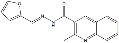 N'-(2-furylmethylene)-2-methyl-3-quinolinecarbohydrazide 结构式