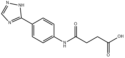 N-[p-(1H-1,2,4-Triazol-5-yl)phenyl]succinamidic acid 结构式