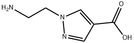 1-(2-氨基乙基)-1H-吡唑-4-羧酸 结构式