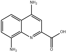 2-Quinolinecarboxylicacid,4,8-diamino-(9CI) 结构式