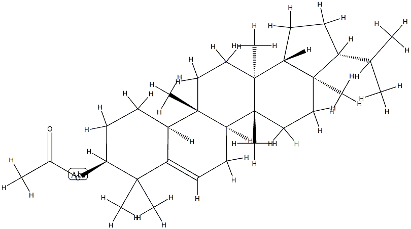 乙酸西米杜鹃醇酯 结构式