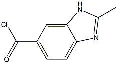 1H-Benzimidazole-5-carbonylchloride,2-methyl-(9CI) 结构式