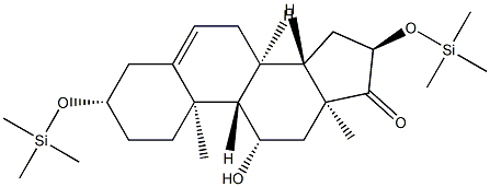 11β-Hydroxy-3β,16α-bis(trimethylsiloxy)androst-5-en-17-one 结构式