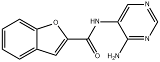 2-Benzofurancarboxamide,N-(4-amino-5-pyrimidinyl)-(9CI) 结构式