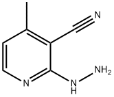 3-Pyridinecarbonitrile,2-hydrazino-4-methyl-(9CI) 结构式