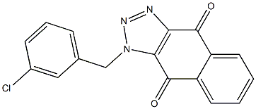 1-(3-chlorobenzyl)-1H-naphtho[2,3-d][1,2,3]triazole-4,9-dione 结构式