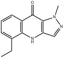 9H-Pyrazolo[4,3-b]quinolin-9-one,5-ethyl-1,4-dihydro-1-methyl-(9CI) 结构式